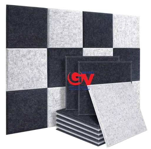 Tấm tiêu âm bông ép Polyester Fiber Tấm tiêu âm bông ép Polyester Fiber