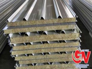 Panel Rockwool chống cháy (Sandwich Panel Rockwool) 2 PANEL ROCK WOOL (LÕI SỢI BÔNG KHOÁNG)