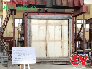 Vách ngăn chống cháy EI 150 phút hoàn thiện tại công trình