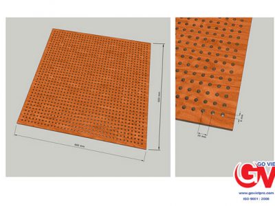 Gỗ Tiêu ÂM đục lỗ Perforated acoustic Wood GV-TA001 2 Loại gỗ tiêu âm có thiết kế độc đáo