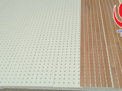 Cấu tạo của Tấm nhựa PVC tiêu âm soi lỗ (Tấm nhựa PVC tiêu âm đục lỗ).