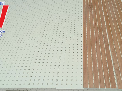 Ưu điểm của Tấm nhựa PVC tiêu âm soi lỗ (Tấm nhựa PVC tiêu âm đục lỗ).