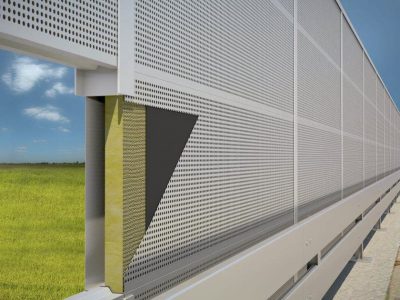 Cấu tạo của vách tiêu âm ngoài trời.