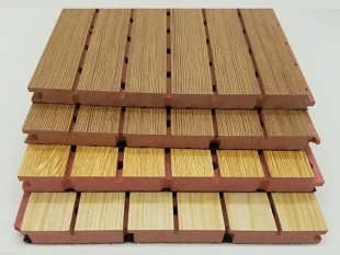 gỗ tiêu âm xẻ rãnh