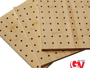Đặc điểm nổi bật của Gỗ tiêu âm đục lỗ Veneer 15mm.