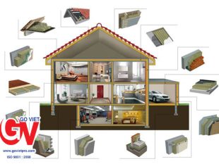Bông khoáng Rockwool tỷ trọng 40kg/m3 2 Ứng dụng của các loại bông khoáng Rockwool tỷ trọng 40kg/m3: