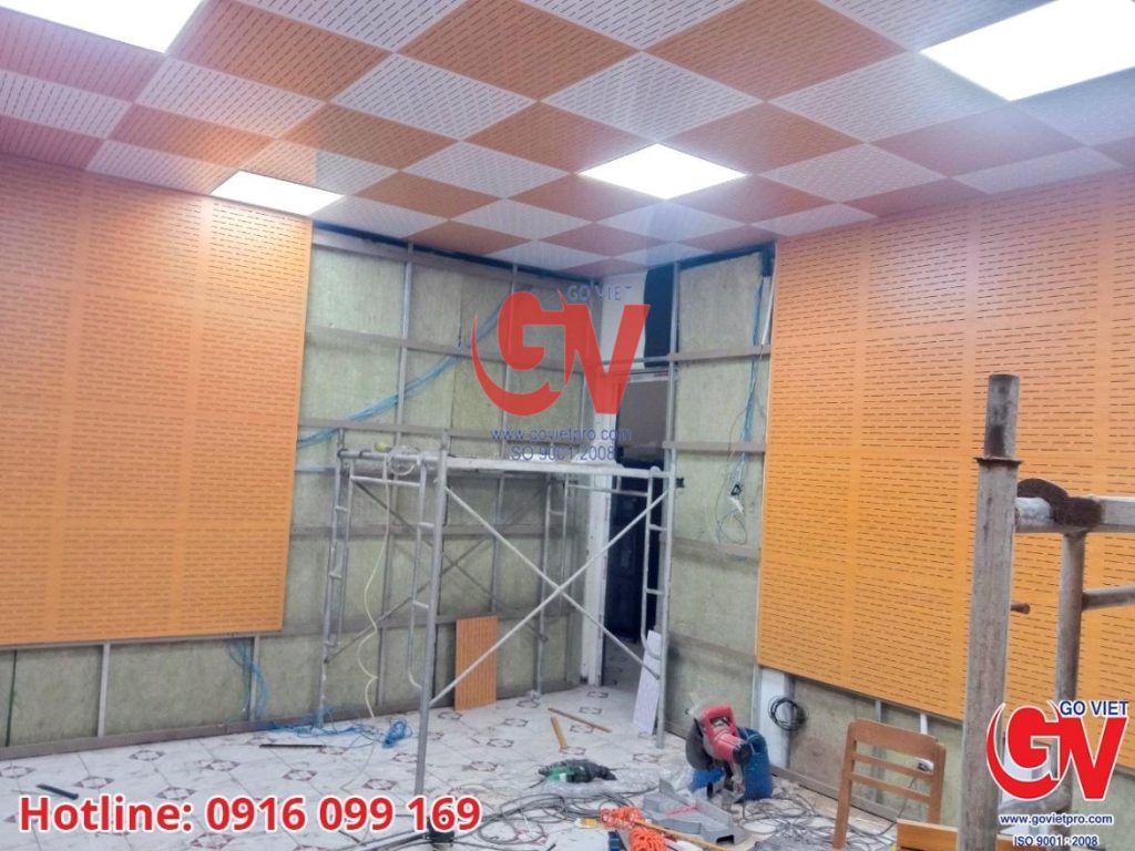 Lưu ý khi thi công tấm ốp tường tiêu âm