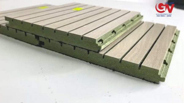 Tấm Ốp Vách Trang Trí Tiêu Âm Phòng Họp – Giải Pháp Chống Ồn, Nâng Tầm Không Gian 3 Bề mặt tấm ốp tiêu âm phủ veneer vân gỗ tự nhiên