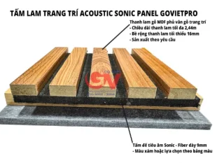 Tấm lam trang trí Acoustic Panel 2 Tấm lam trang trí Acoustic Panel