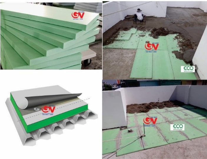xốp chịu lực lót sàn XPS 