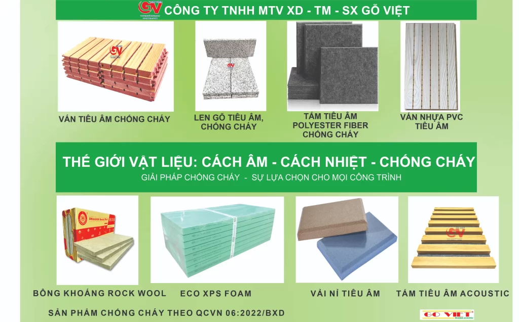 vật liệu tiêu âm chống cháy