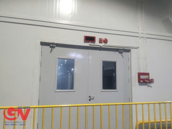 Cấu tạo vách ngăn chống cháy loại 1 với lõi bông khoáng Rockwool