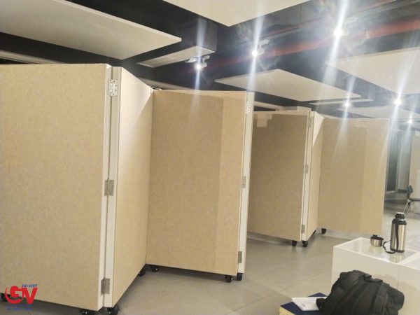 Govietpro cung cấp và thi công vách tiêu âm di động Polyester Fiber tại Hồ Chí Minh