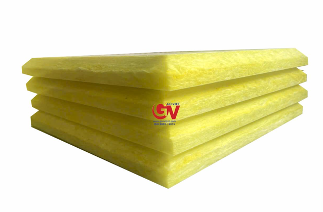 tấm bông Glasswool dạng tấm dày 25mm và gia công cắt theo yêu cầu