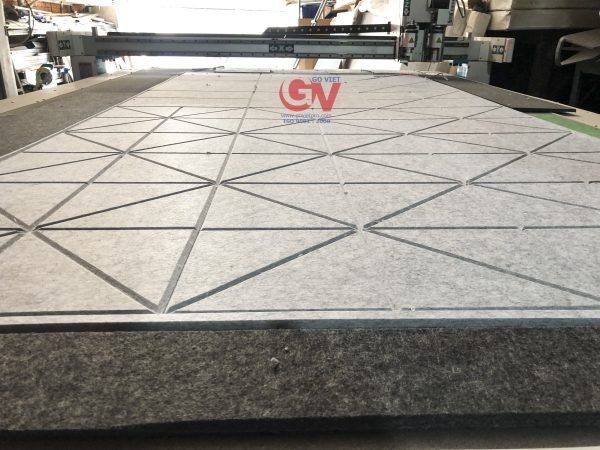 Gia công CNC tấm tiêu âm PET acoustic theo yêu cầu ở Gỗ Việt