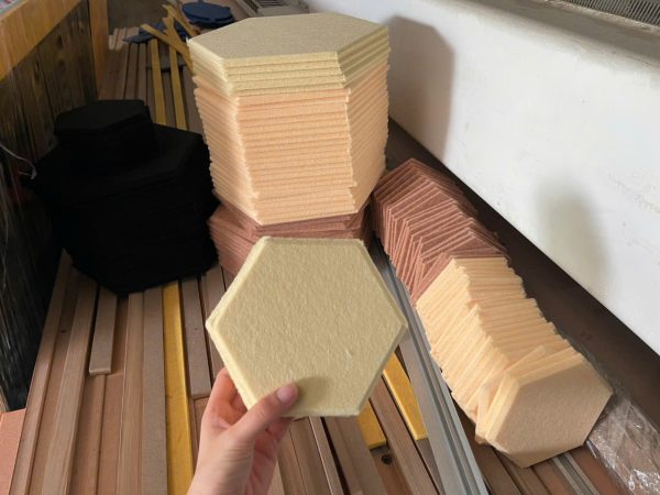 Gia công CNC tấm tiêu âm PET acoustic theo yêu cầu ở Gỗ Việt