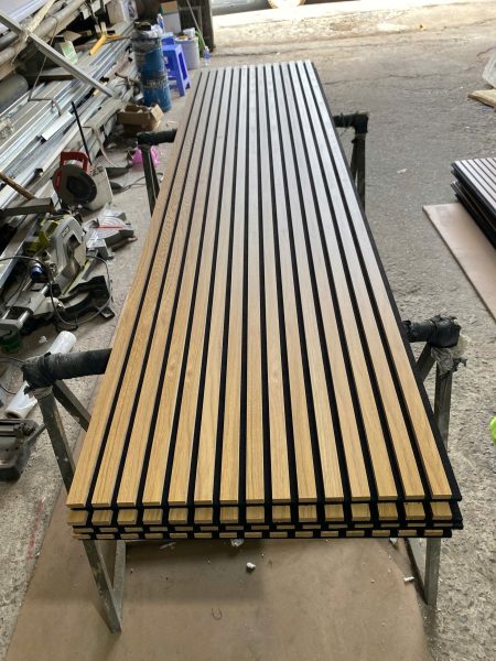 Tấm lam sóng gỗ MDF trang trí nội thất hiện đại và sang trọng