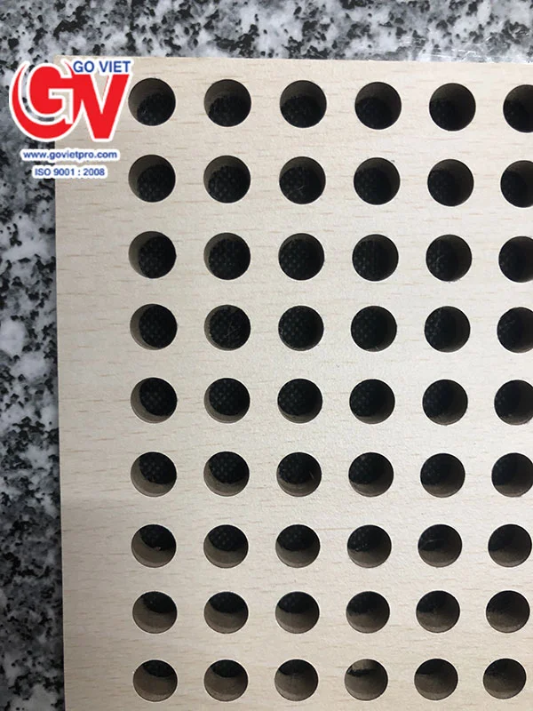 Các lỗ tiêu âm được điêu khắc chi tiết theo quy chuẩn âm học
