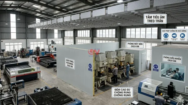 Top Giải Pháp Chống Ồn Cho Nhà Xưởng Sản Xuất | Gỗ Việt 1 Tổng quan các giải pháp chống ồn cho nhà xưởng sản xuất công nghiệp