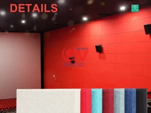 Tấm Tiêu Âm Vải Nỉ 3 Tấm tiêu âm bọc vải nỉ nhiều màu sắc được lắp đặt trang trí trên tường văn phòng mang lại tính thẩm mỹ cao.