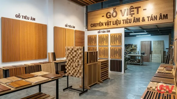 Giới Thiệu 8 Showroom trưng bày mẫu gỗ tiêu âm và tán âm tại Gỗ Việt
