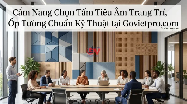 Tấm tiêu âm trang trí ốp tường phòng họp kết hợp gỗ tiêu âm và vải nỉ tiêu âm