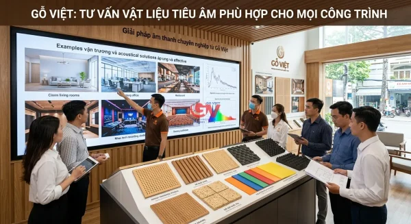 Gỗ Việt tư vấn vật liệu tiêu âm phù hợp cho từng công trình